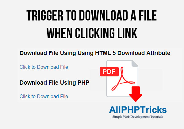 Html Link To Download Pdf
